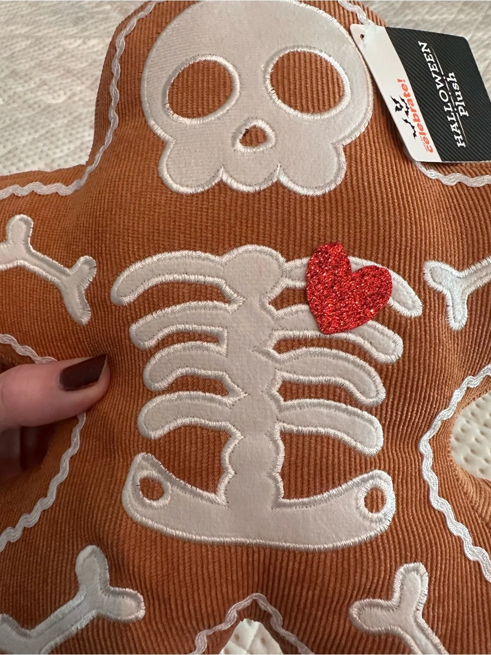 Gingerdead Man Pillow-New with tags